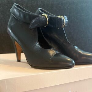 Loeffler Randall. Black Blythe D-Ring Bootie. Size 7.